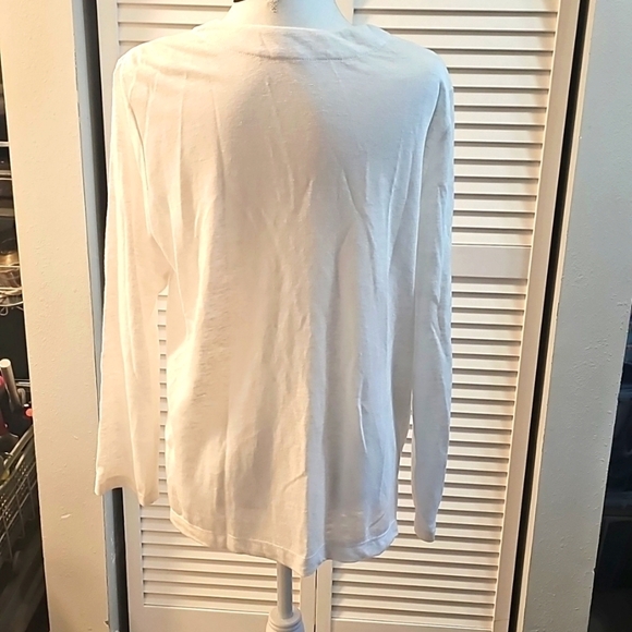 Habitat 100% Linen Sweater , Color White, Size M - Picture 2 of 9